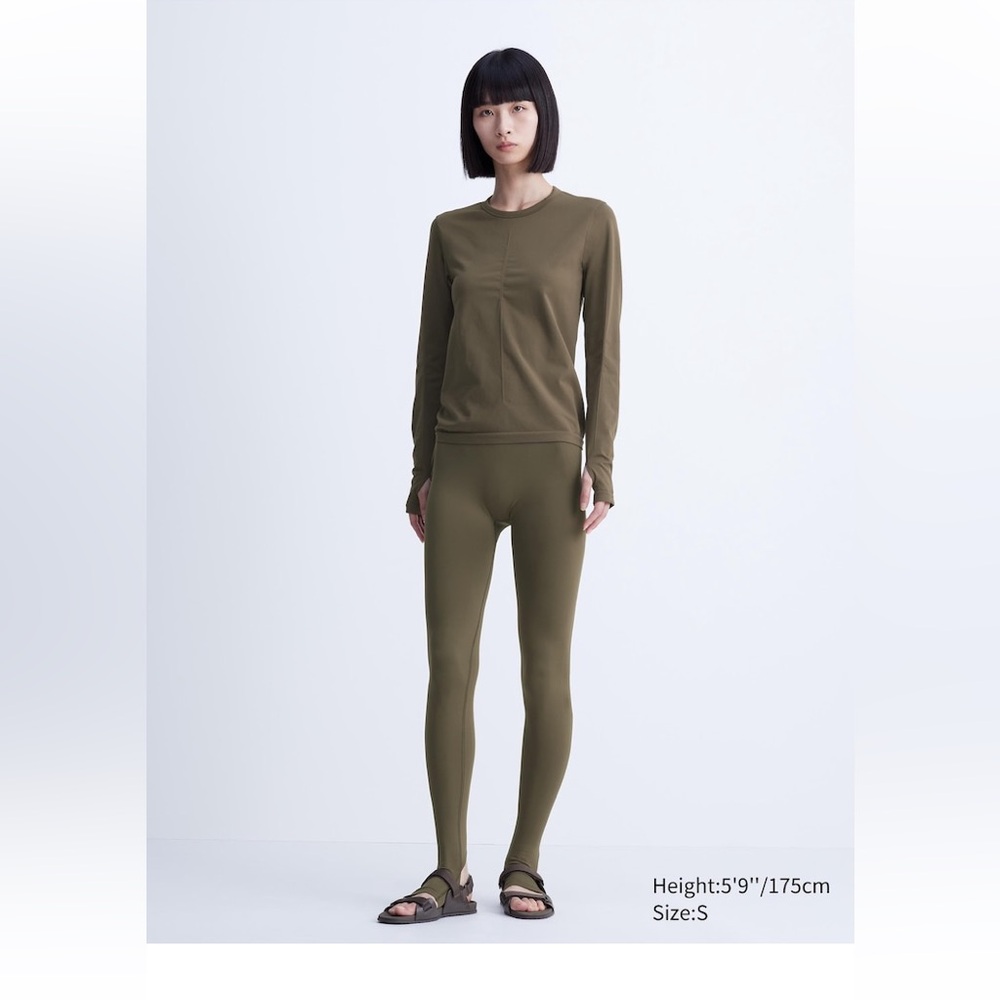 UNIQLO X LEMAIRE green Airism set SS24